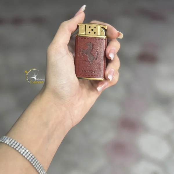 فندک چرمی مدل اسب